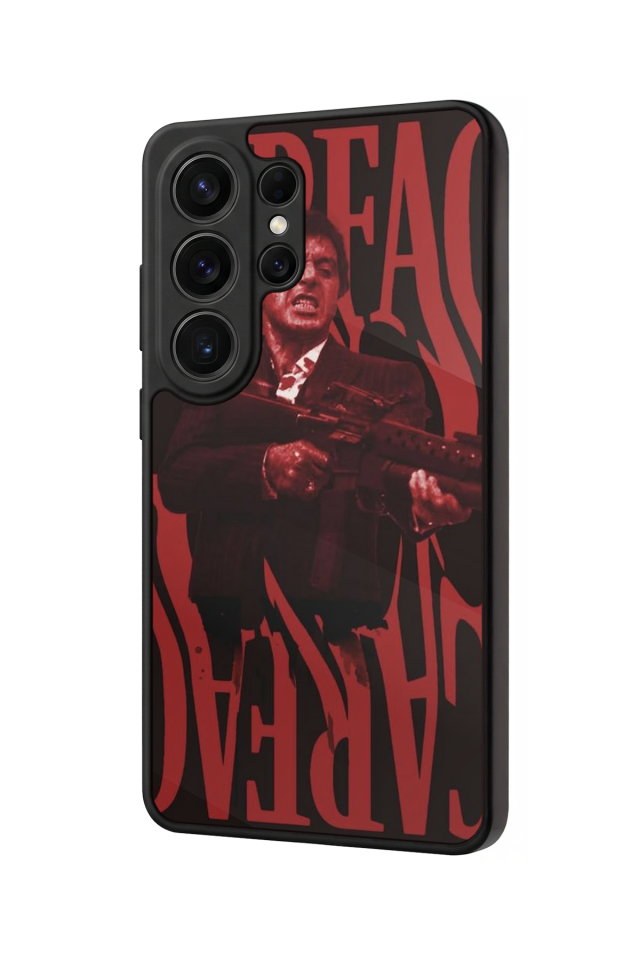 Samsung Galaxy S26 Ultra Uyumlu Scarface Tasarımlı Glossy Premium Kılıf