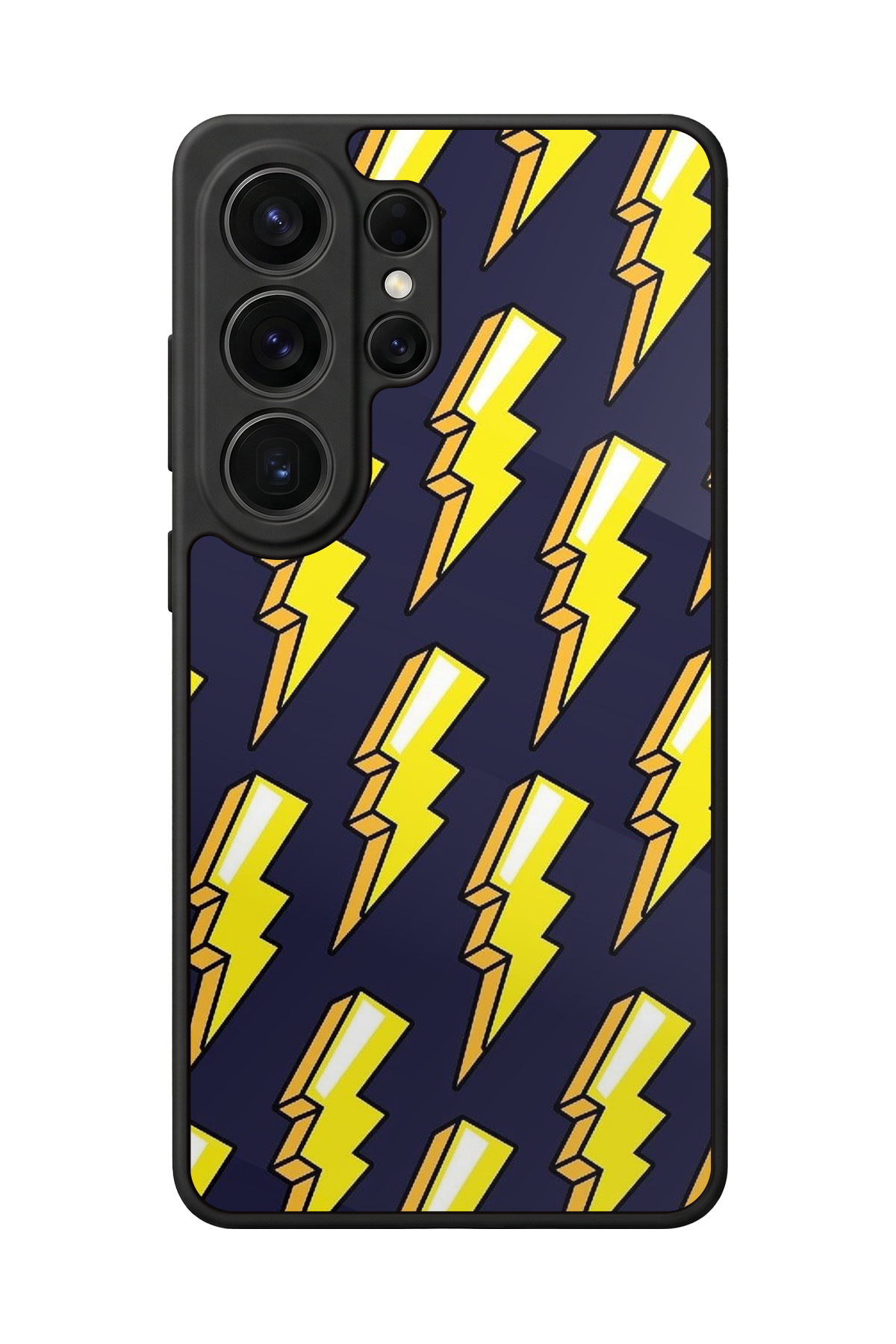 Samsung Galaxy S26 Ultra Uyumlu Simsek Tasarımlı Glossy Premium Kılıf