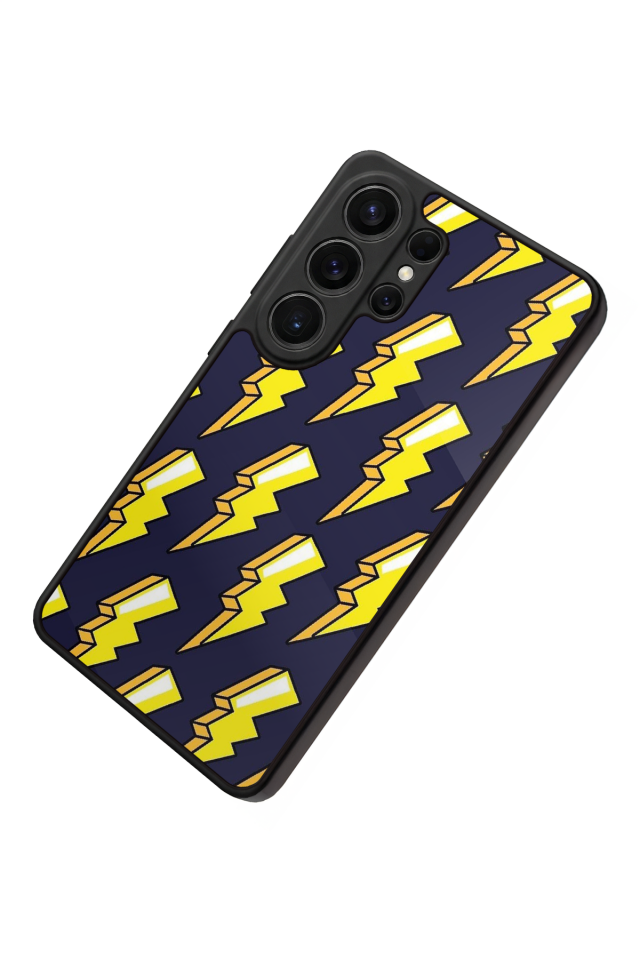 Samsung Galaxy S26 Ultra Uyumlu Simsek Tasarımlı Glossy Premium Kılıf