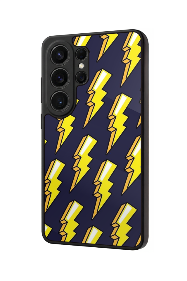 Samsung Galaxy S26 Ultra Uyumlu Simsek Tasarımlı Glossy Premium Kılıf