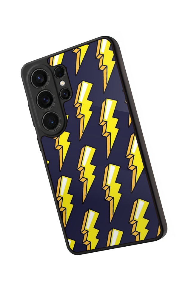 Samsung Galaxy S26 Ultra Uyumlu Simsek Tasarımlı Glossy Premium Kılıf