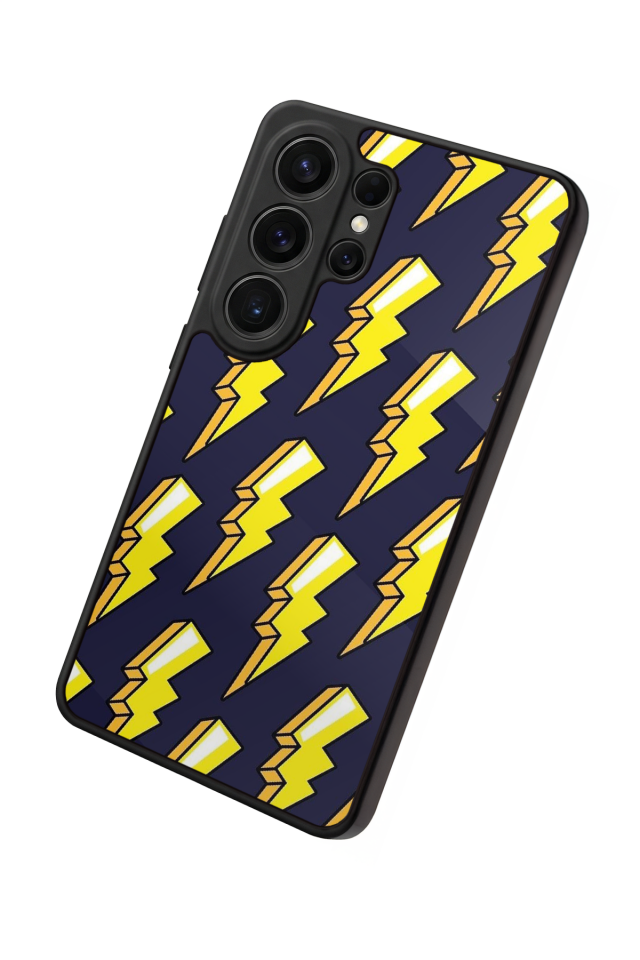 Samsung Galaxy S26 Ultra Uyumlu Simsek Tasarımlı Glossy Premium Kılıf