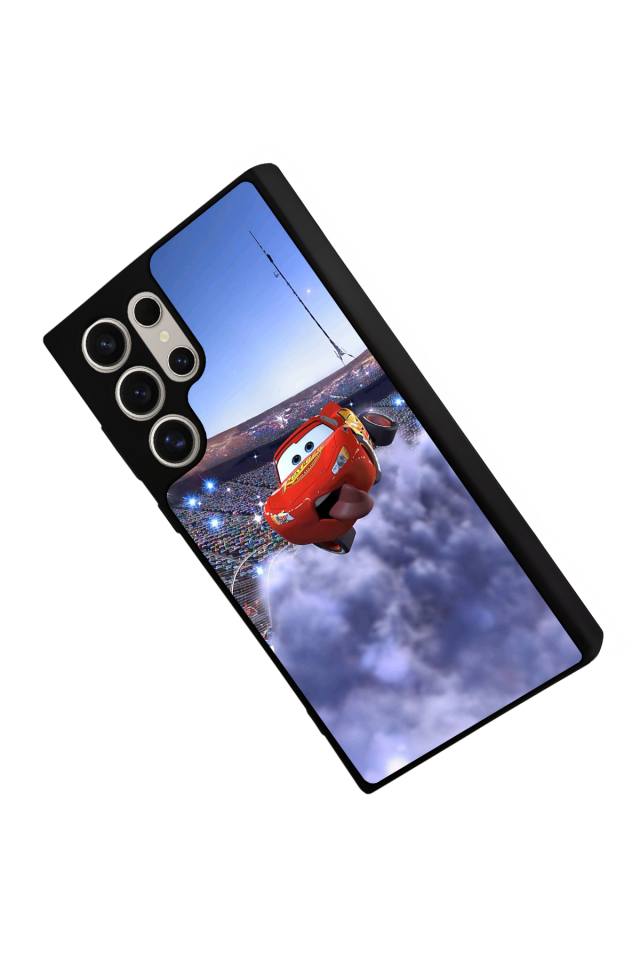 Samsung Galaxy S22 Ultra Uyumlu Şimsek McQueen Tasarımlı Glossy Premium Kılıf