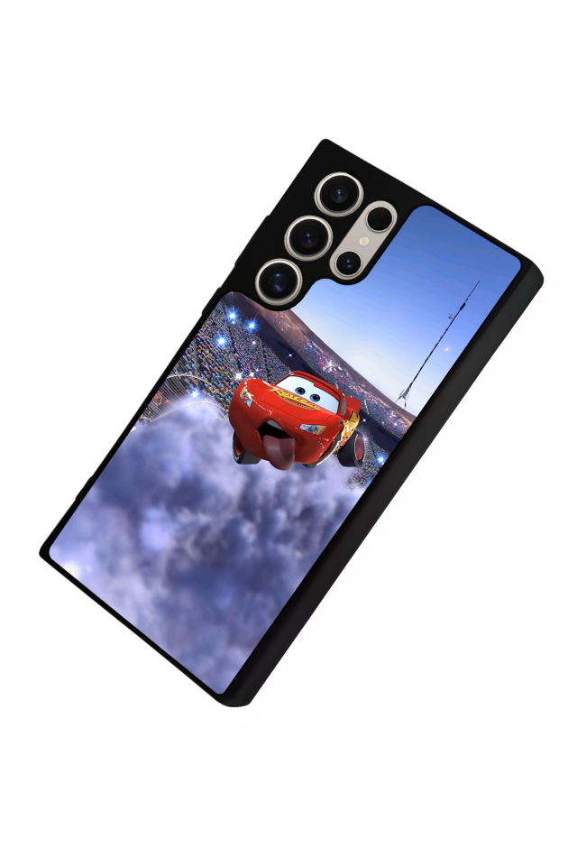 Samsung Galaxy S22 Ultra Uyumlu Şimsek McQueen Tasarımlı Glossy Premium Kılıf