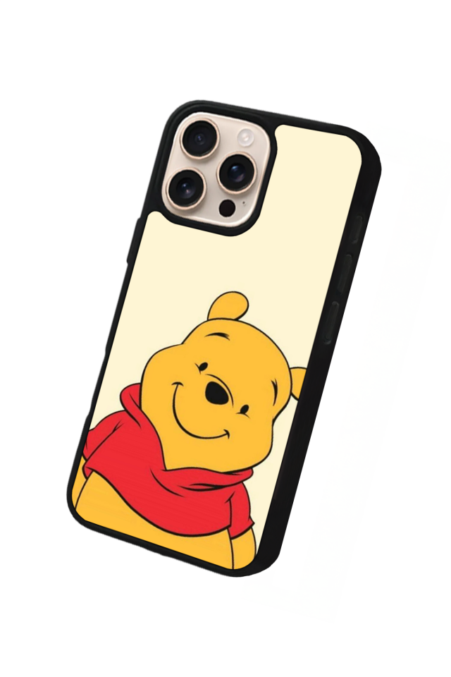 iPhone 16 Pro Uyumlu Winnie Tasarımlı Glossy Premium Kılıf