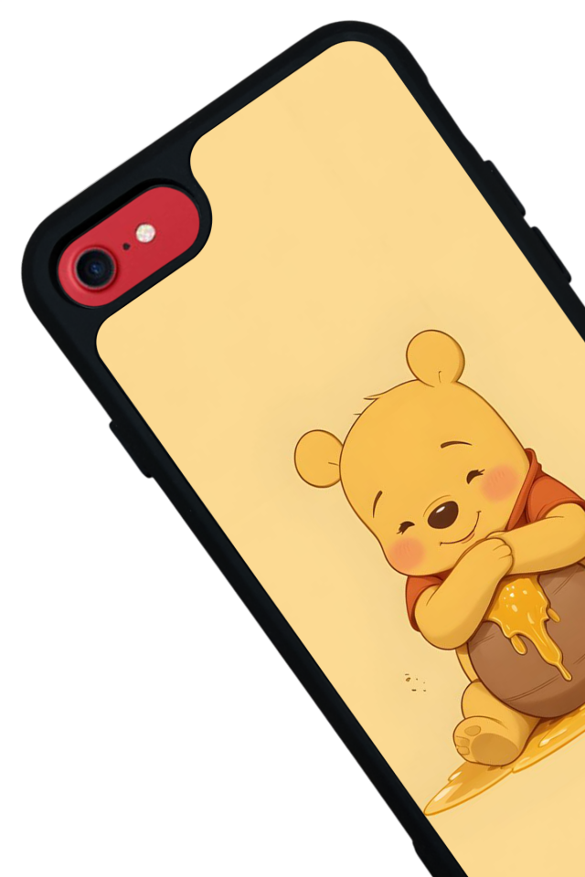 iPhone 7 Uyumlu Winnie Tasarımlı Glossy Premium Kılıf