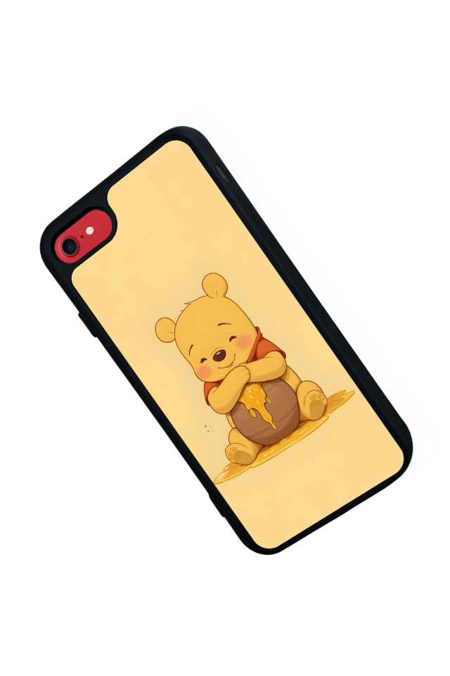iPhone 7 Uyumlu Winnie Tasarımlı Glossy Premium Kılıf