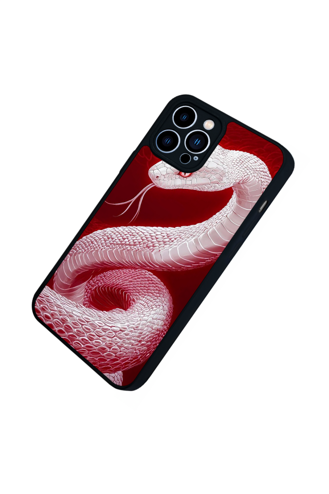 iPhone 12 Pro Max Uyumlu Yılan Tasarımlı Glossy Premium Kılıf