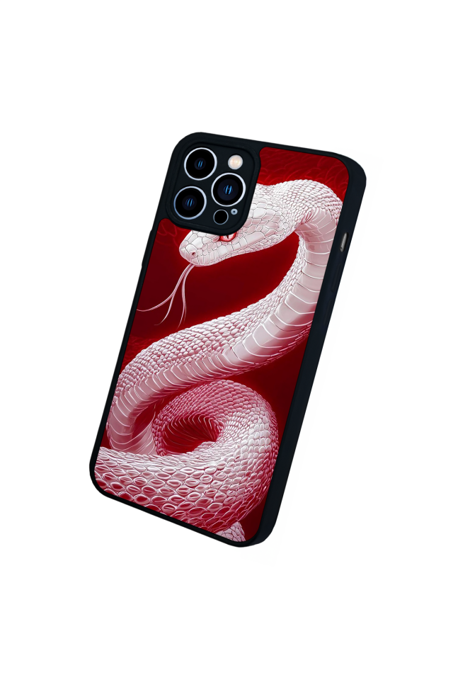 iPhone 12 Pro Max Uyumlu Yılan Tasarımlı Glossy Premium Kılıf