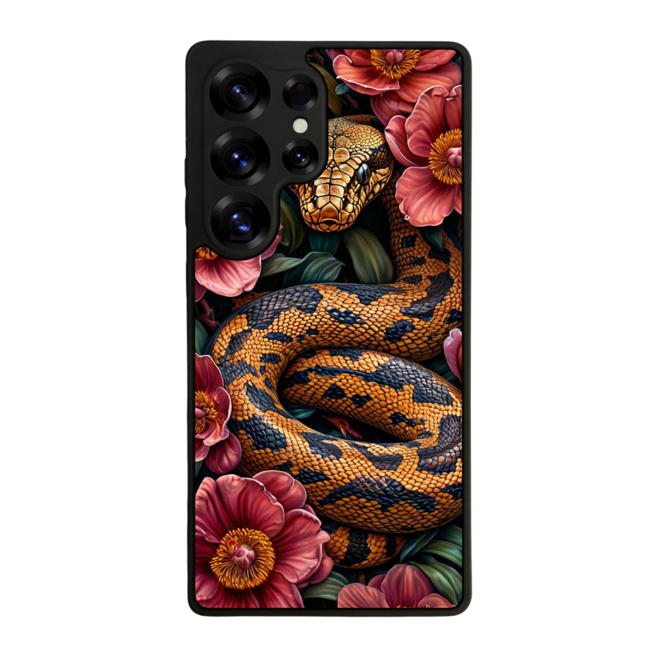 Samsung Galaxy S25 Ultra Uyumlu Yılan Tasarımlı Glossy Premium Kılıf