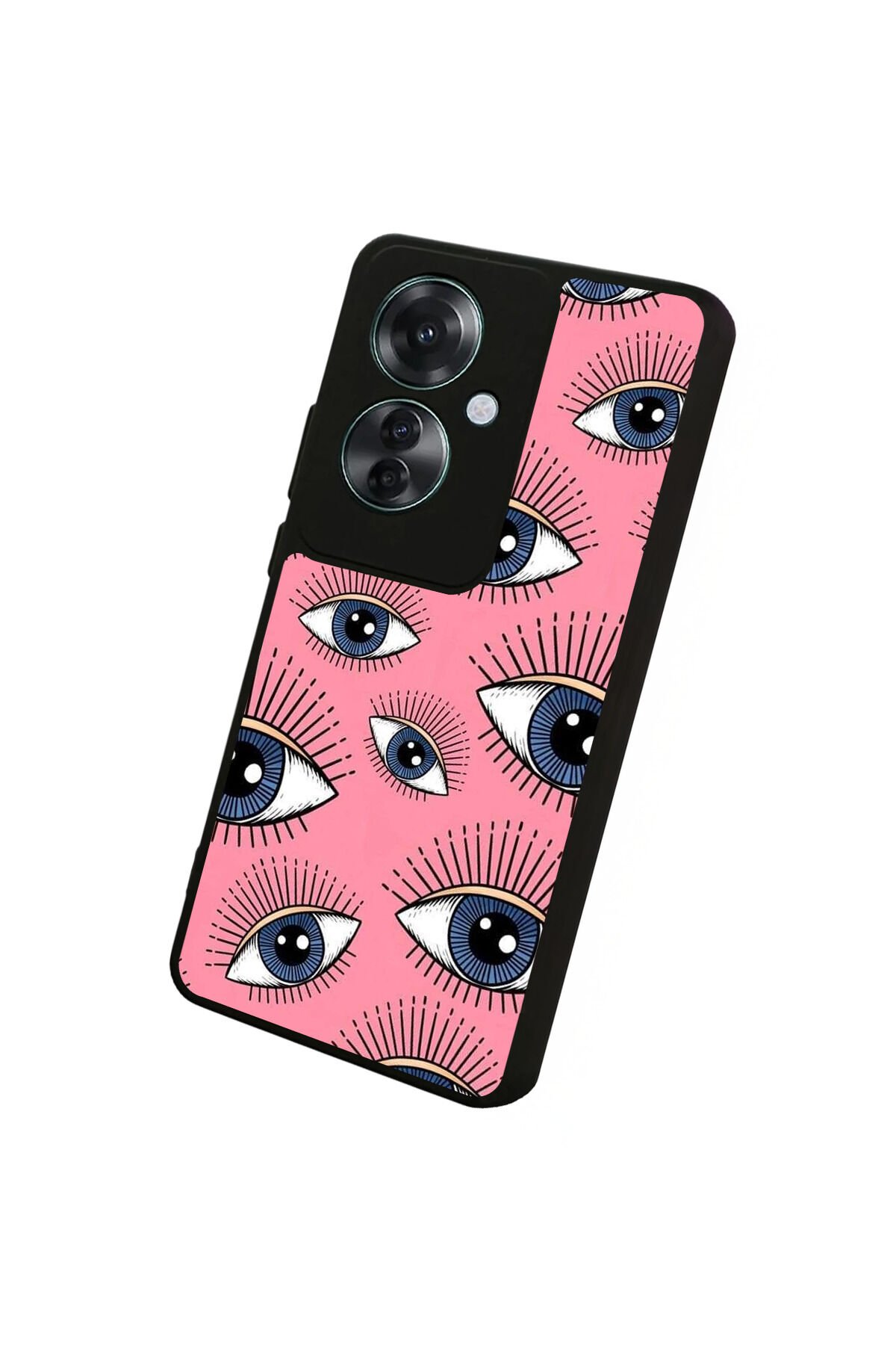 Oppo Reno 11F Uyumlu Göz Tasarımlı Glossy Premium Kılıf