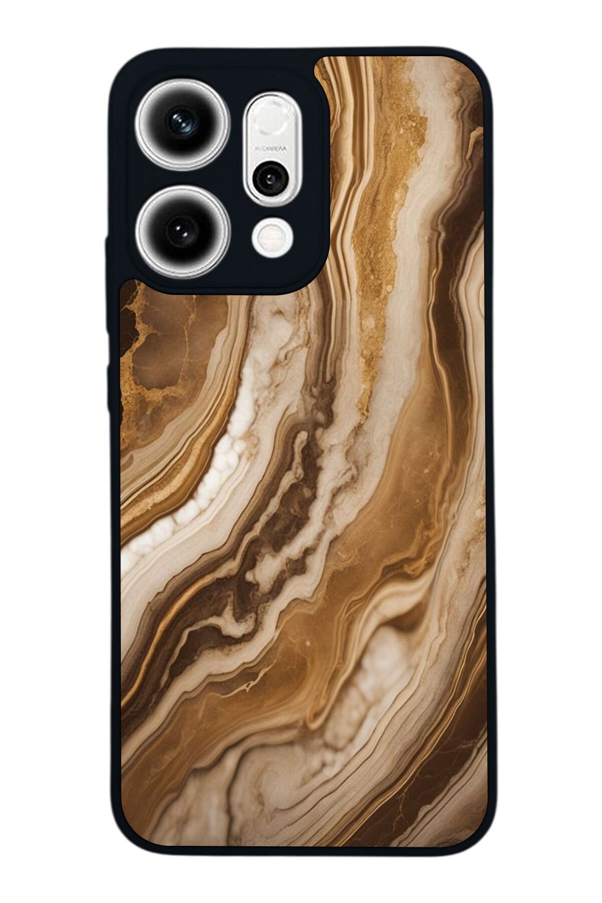 Oppo Reno 14 Uyumlu Mermer Marble Tasarımlı Glossy Premium Kılıf