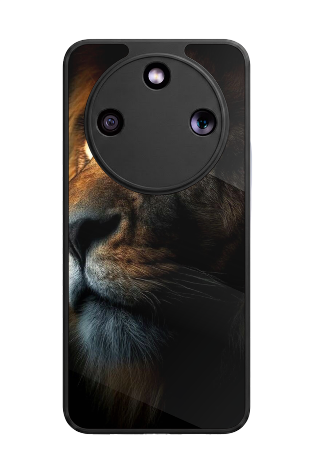 Honor Magic 8 Lite Uyumlu Aslan Tasarımlı Glossy Premium Kılıf