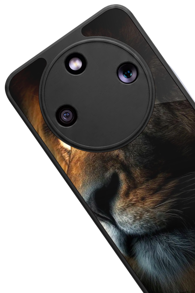 Honor Magic 8 Lite Uyumlu Aslan Tasarımlı Glossy Premium Kılıf