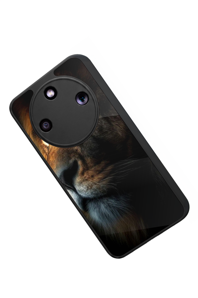 Honor Magic 8 Lite Uyumlu Aslan Tasarımlı Glossy Premium Kılıf