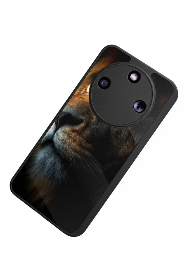 Honor Magic 8 Lite Uyumlu Aslan Tasarımlı Glossy Premium Kılıf