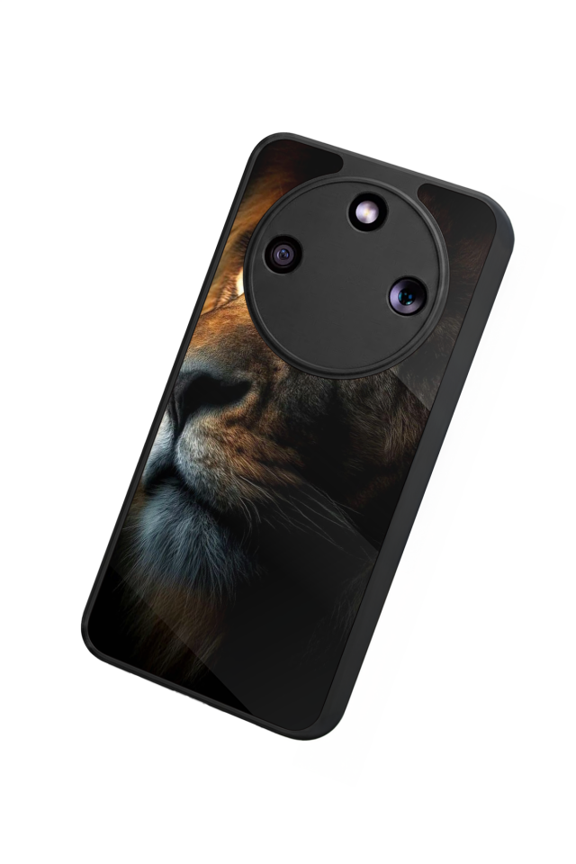 Honor Magic 8 Lite Uyumlu Aslan Tasarımlı Glossy Premium Kılıf