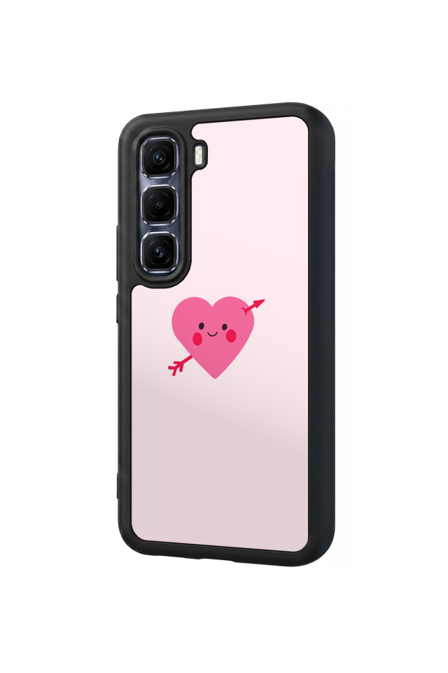 Infinix Hot 60 Pro Plus Uyumlu Kalp Love Tasarımlı Glossy Premium Kılıf