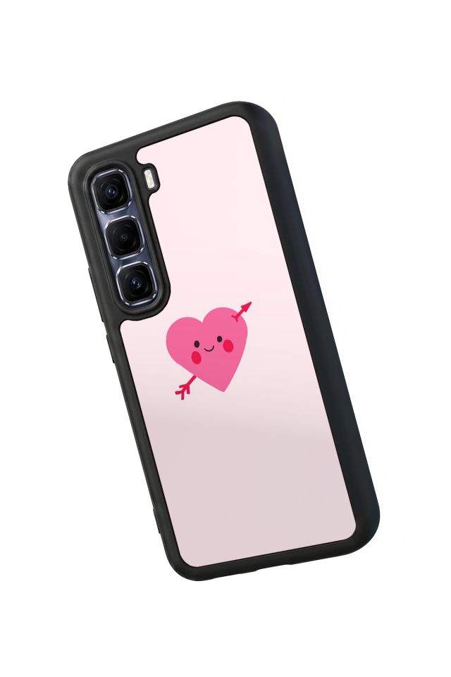 Infinix Hot 60 Pro Plus Uyumlu Kalp Love Tasarımlı Glossy Premium Kılıf