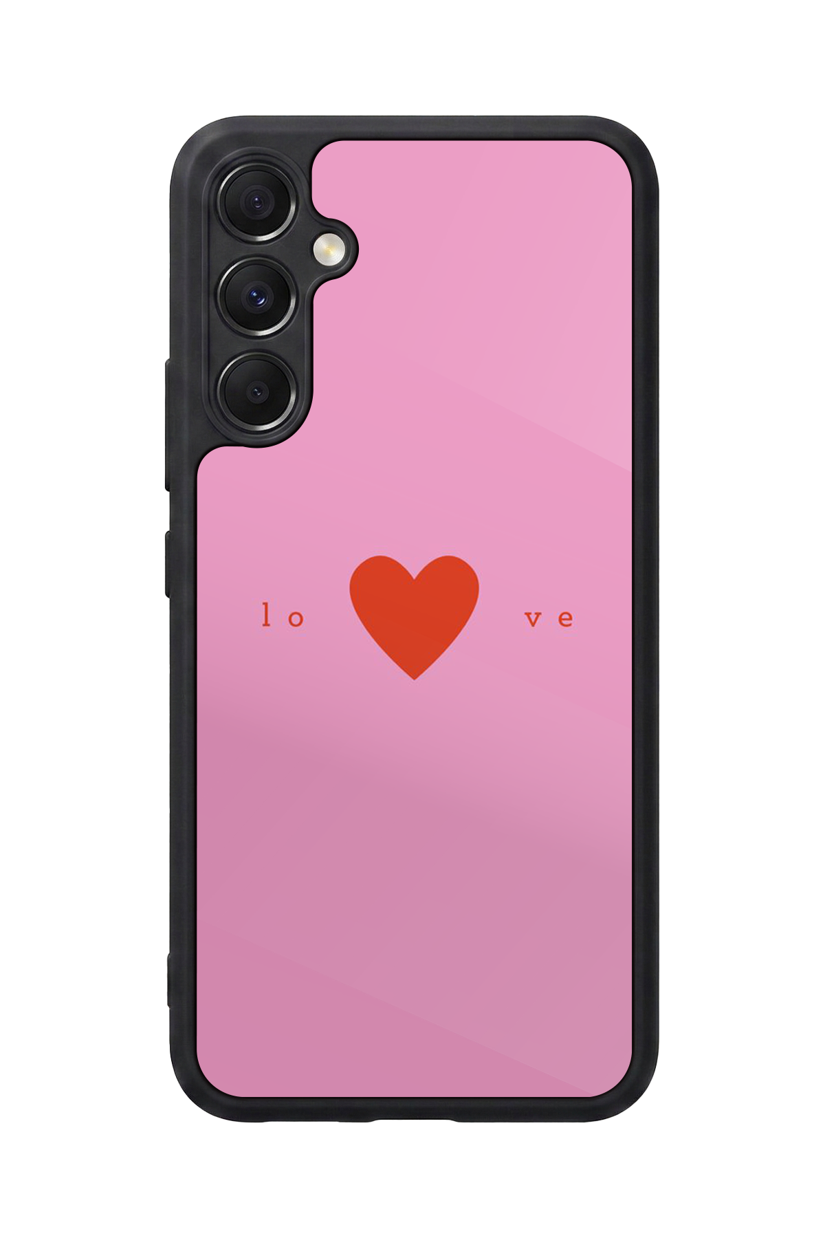 Samsung Galaxy A34 Uyumlu Kalp Love Tasarımlı Glossy Premium Kılıf
