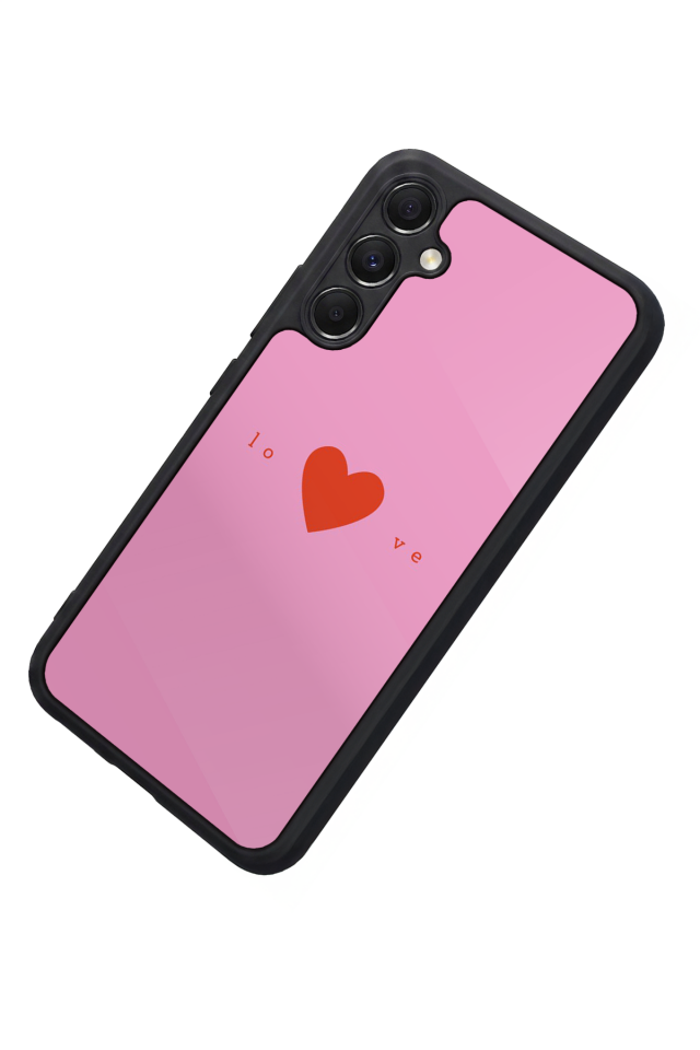 Samsung Galaxy A34 Uyumlu Kalp Love Tasarımlı Glossy Premium Kılıf