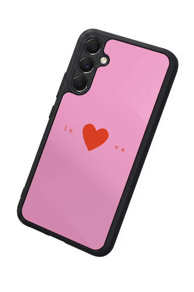 Samsung Galaxy A34 Uyumlu Kalp Love Tasarımlı Glossy Premium Kılıf