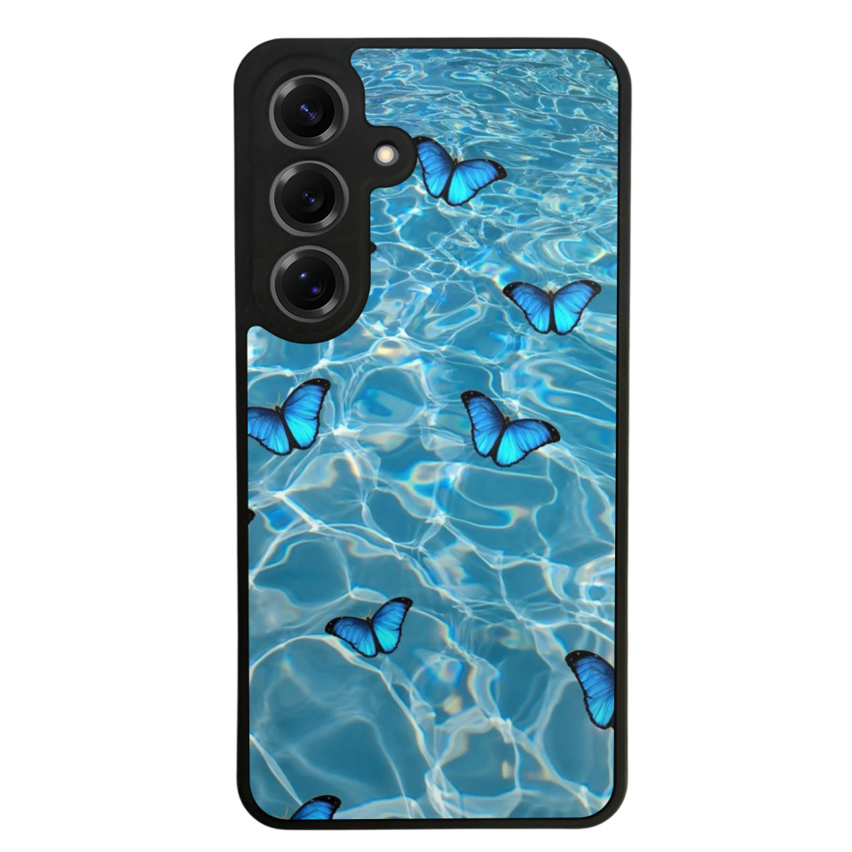 Samsung Galaxy S25 Uyumlu Kelebek Tasarımlı Glossy Premium Kılıf
