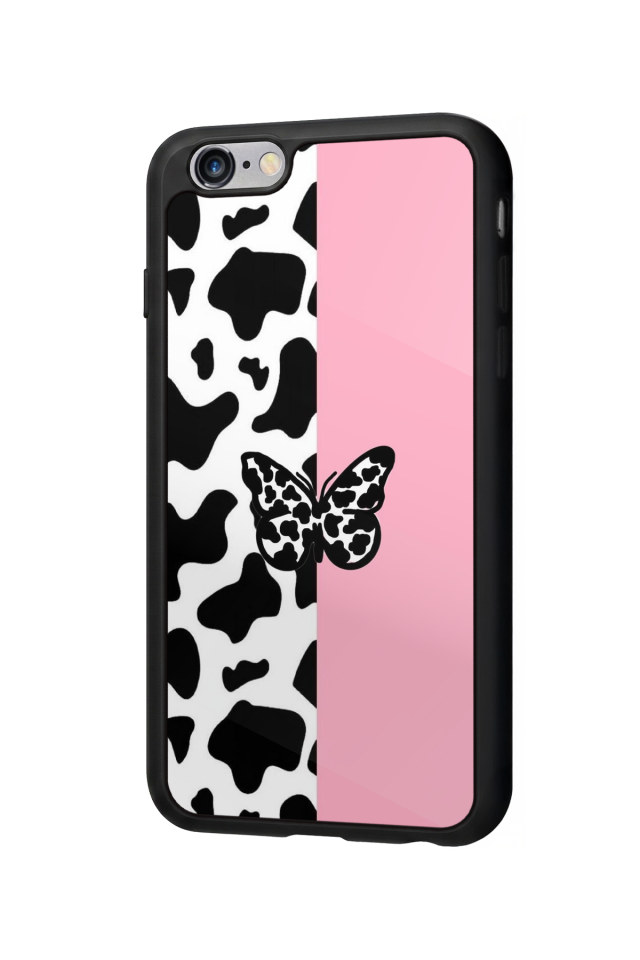 iPhone 6s Plus Uyumlu Kelebek Tasarımlı Glossy Premium Kılıf
