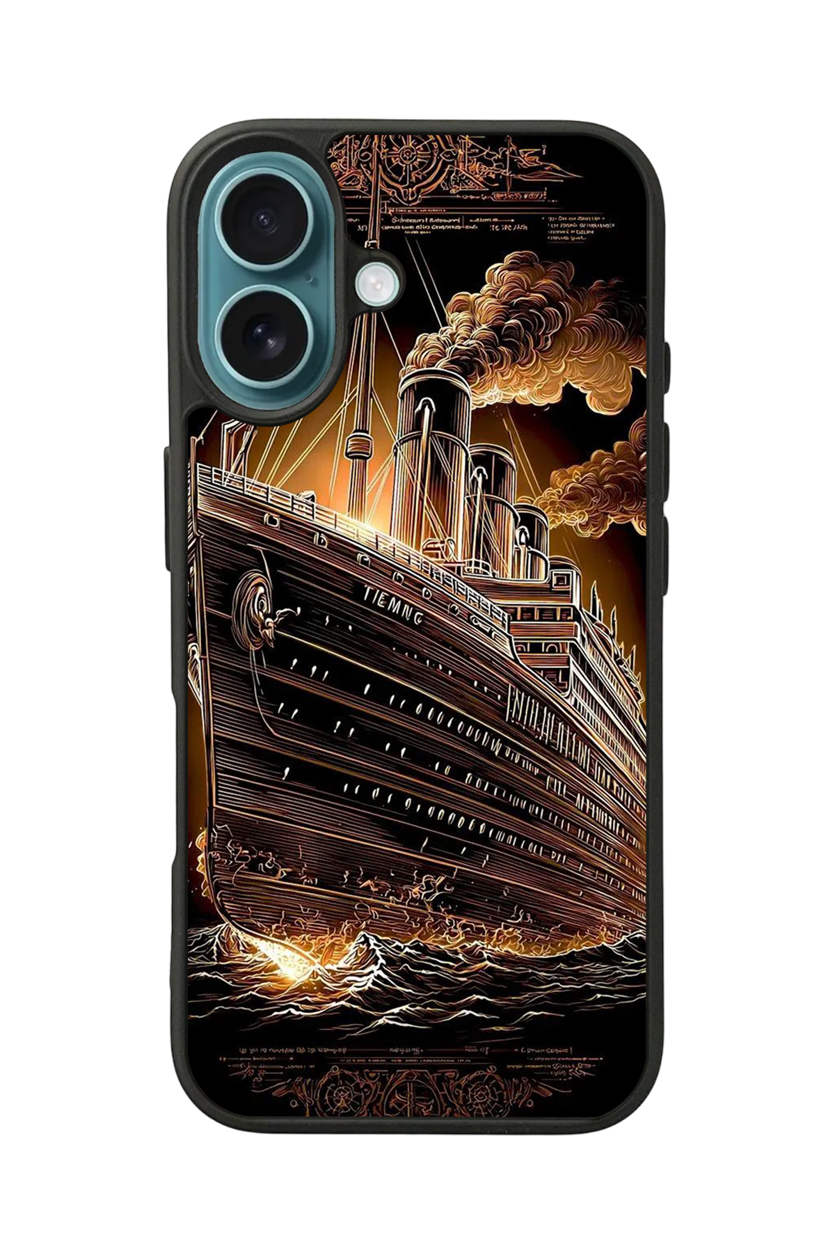 iPhone 16 Uyumlu Korsan Tasarımlı Glossy Premium Kılıf