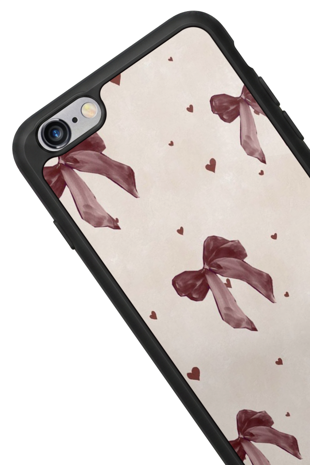 iPhone 6 Plus Uyumlu Kurdele Tasarımlı Glossy Premium Kılıf