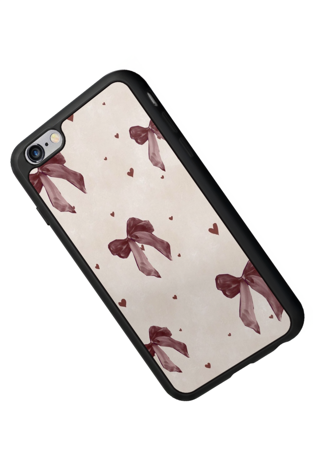 iPhone 6 Plus Uyumlu Kurdele Tasarımlı Glossy Premium Kılıf