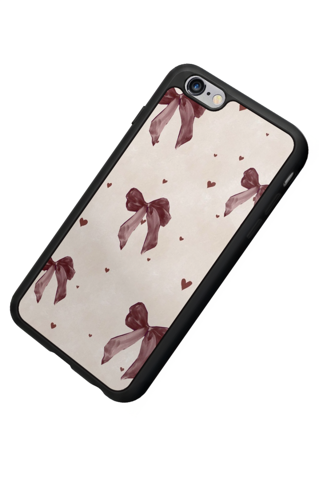 iPhone 6 Plus Uyumlu Kurdele Tasarımlı Glossy Premium Kılıf