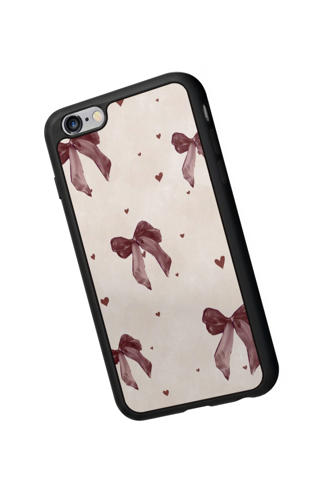 iPhone 6 Plus Uyumlu Kurdele Tasarımlı Glossy Premium Kılıf