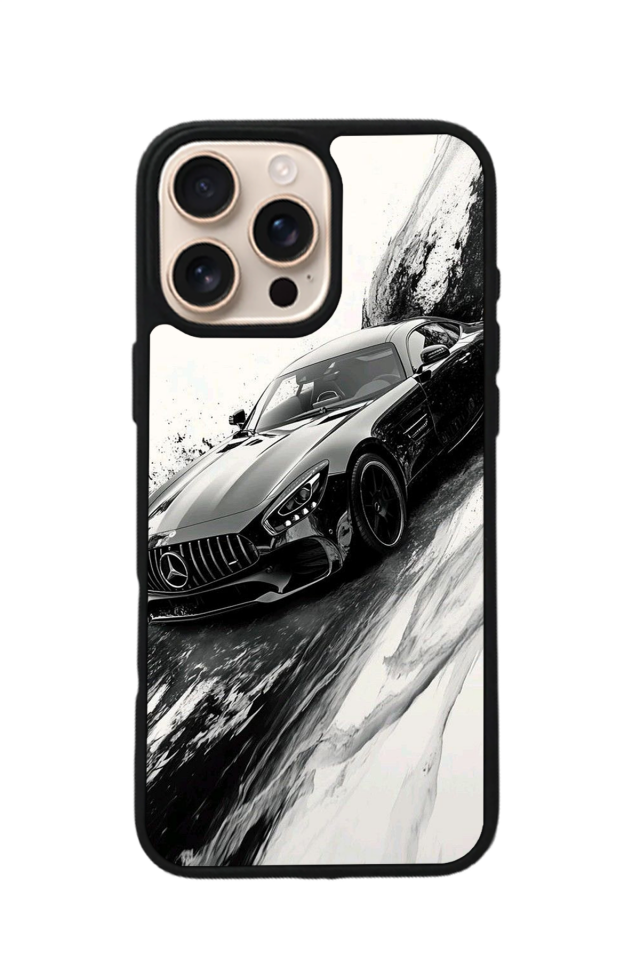 iPhone 15 Pro Max Uyumlu Mercedes Tasarımlı Glossy Premium Kılıf