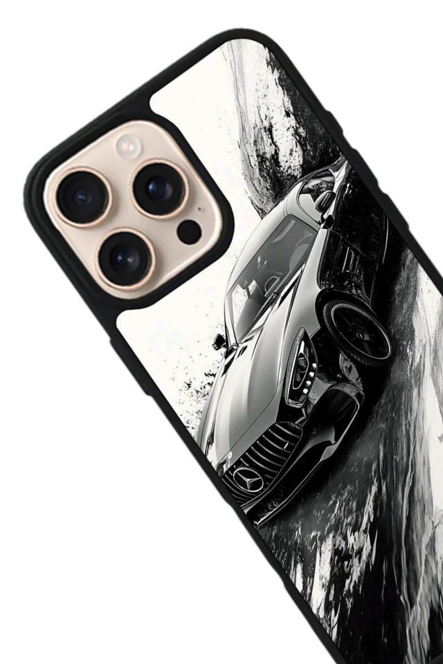iPhone 15 Pro Max Uyumlu Mercedes Tasarımlı Glossy Premium Kılıf