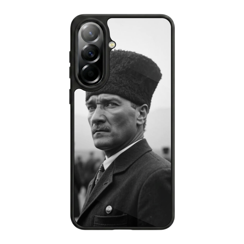 Samsung Galaxy A37 Uyumlu Mustafa Kemal Ataturk Tasarımlı Glossy Premium Kılıf
