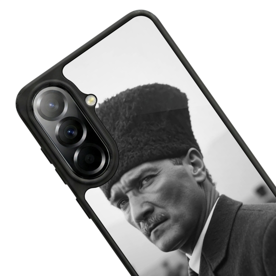 Samsung Galaxy A37 Uyumlu Mustafa Kemal Ataturk Tasarımlı Glossy Premium Kılıf