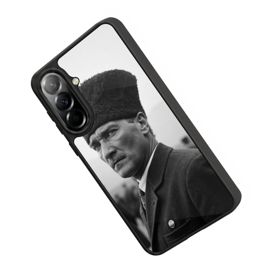 Samsung Galaxy A37 Uyumlu Mustafa Kemal Ataturk Tasarımlı Glossy Premium Kılıf
