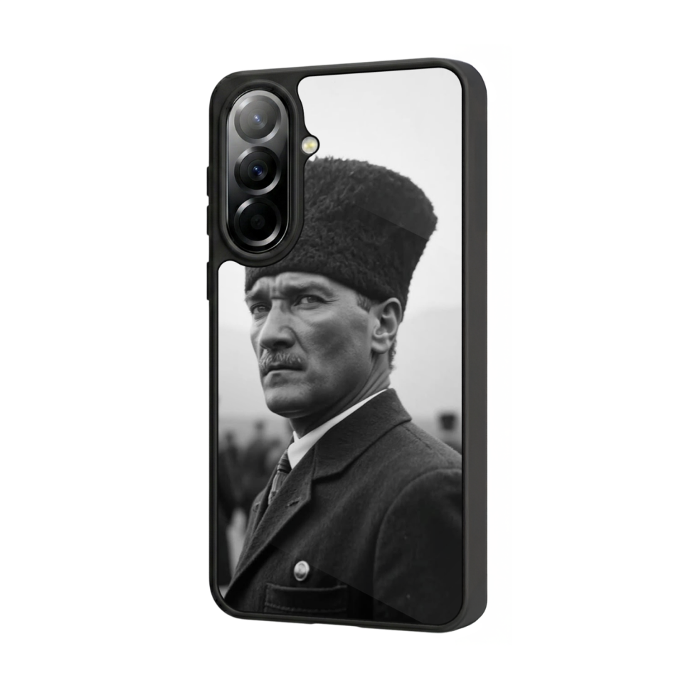 Samsung Galaxy A37 Uyumlu Mustafa Kemal Ataturk Tasarımlı Glossy Premium Kılıf