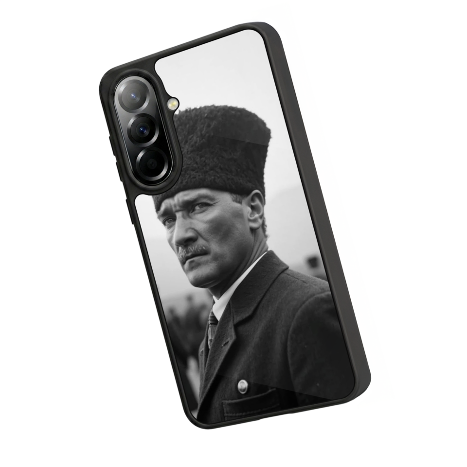 Samsung Galaxy A37 Uyumlu Mustafa Kemal Ataturk Tasarımlı Glossy Premium Kılıf