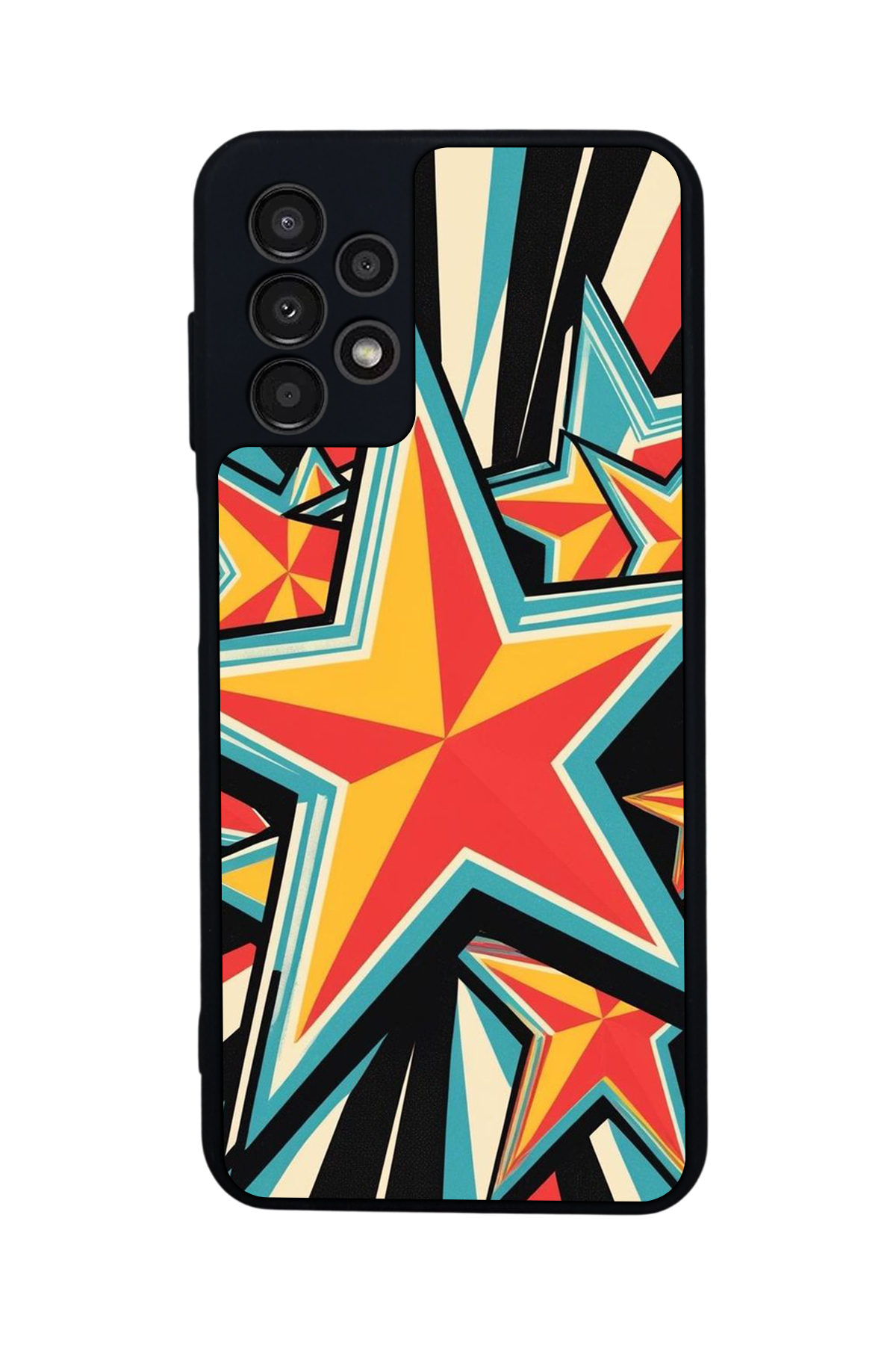 Samsung Galaxy A13 Uyumlu Retro Yildizlar Tasarımlı Glossy Premium Kılıf