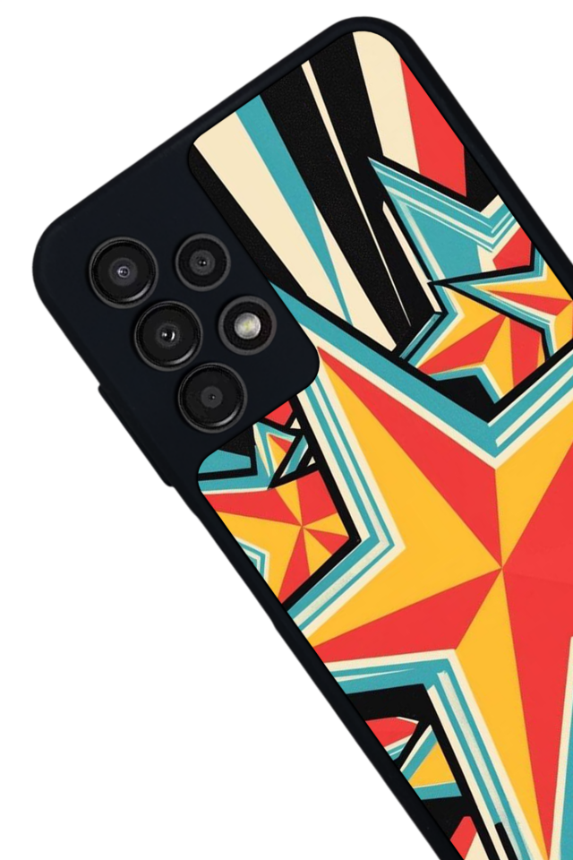 Samsung Galaxy A13 Uyumlu Retro Yildizlar Tasarımlı Glossy Premium Kılıf