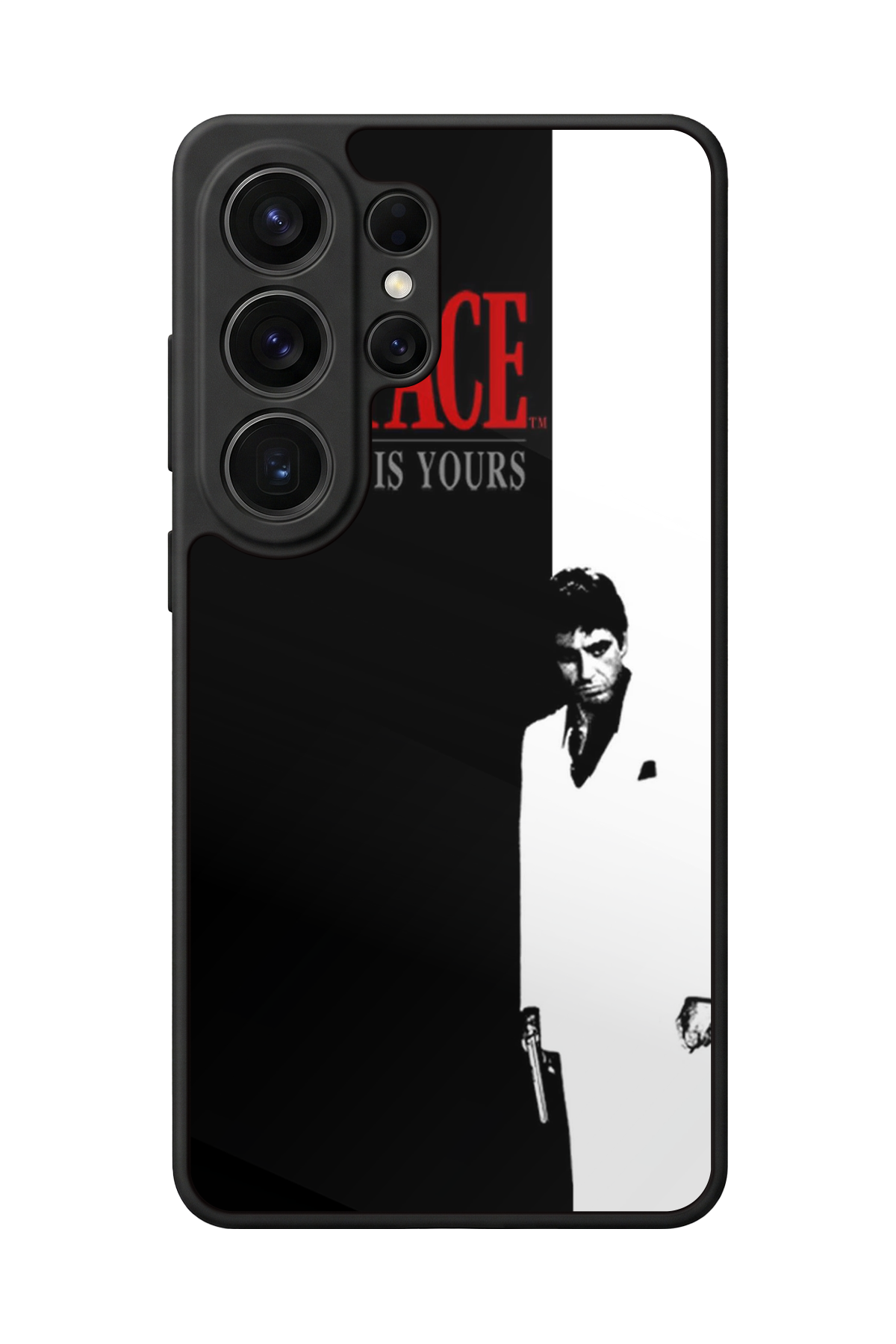 Samsung Galaxy S26 Ultra Uyumlu Scarface Tasarımlı Glossy Premium Kılıf