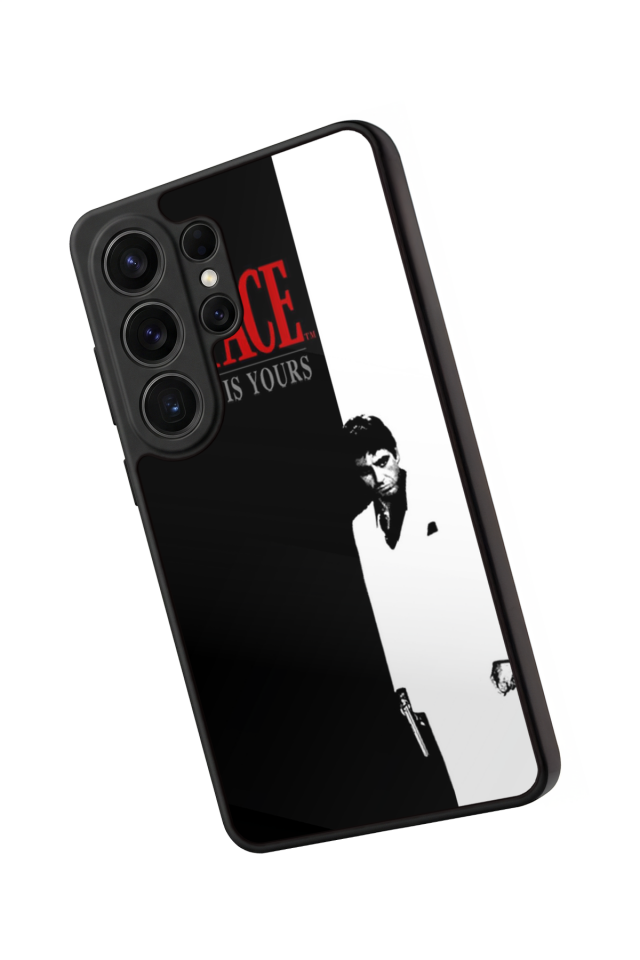 Samsung Galaxy S26 Ultra Uyumlu Scarface Tasarımlı Glossy Premium Kılıf