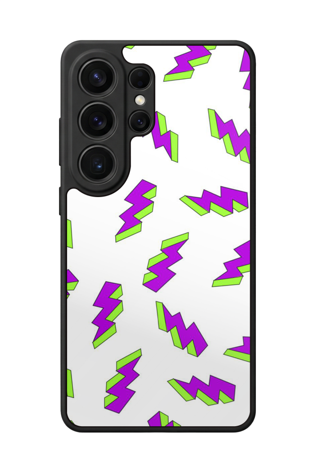 Samsung Galaxy S26 Ultra Uyumlu Simsek Tasarımlı Glossy Premium Kılıf