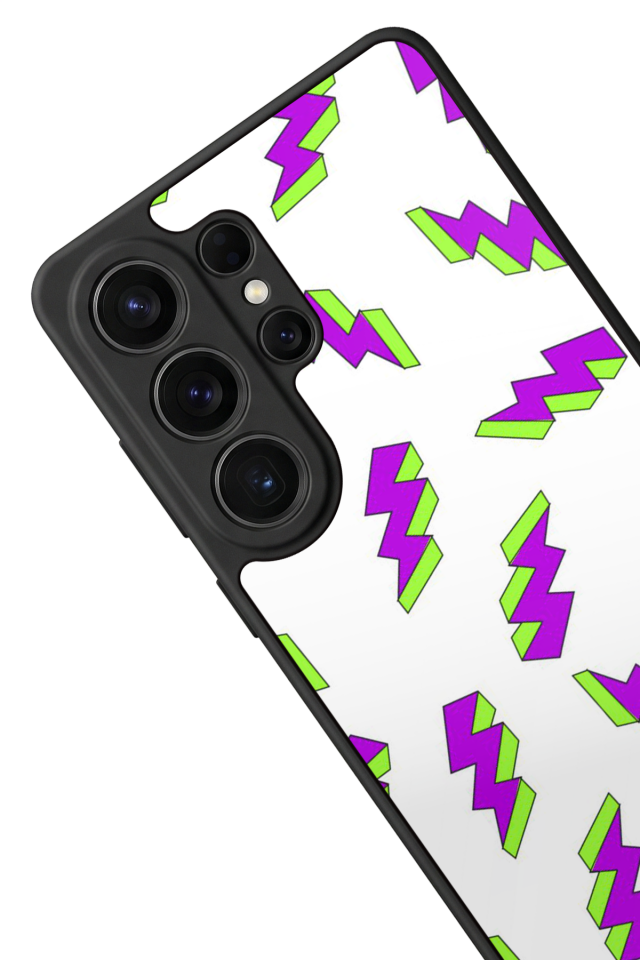 Samsung Galaxy S26 Ultra Uyumlu Simsek Tasarımlı Glossy Premium Kılıf