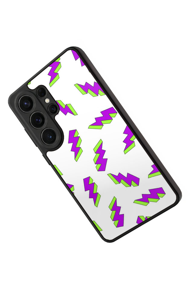 Samsung Galaxy S26 Ultra Uyumlu Simsek Tasarımlı Glossy Premium Kılıf