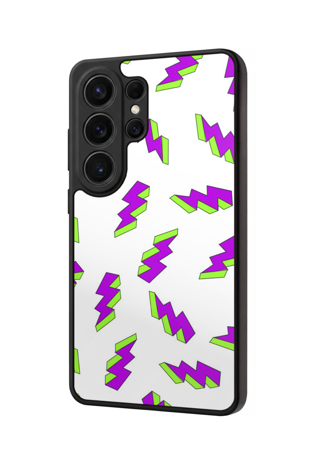 Samsung Galaxy S26 Ultra Uyumlu Simsek Tasarımlı Glossy Premium Kılıf