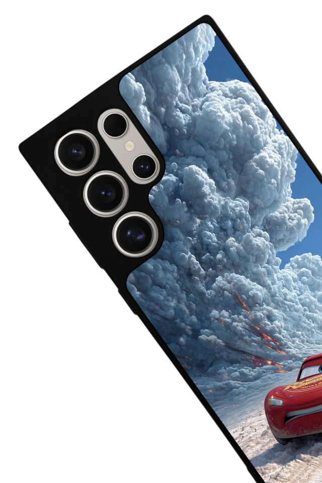 Samsung Galaxy S22 Ultra Uyumlu Şimsek McQueen Tasarımlı Glossy Premium Kılıf
