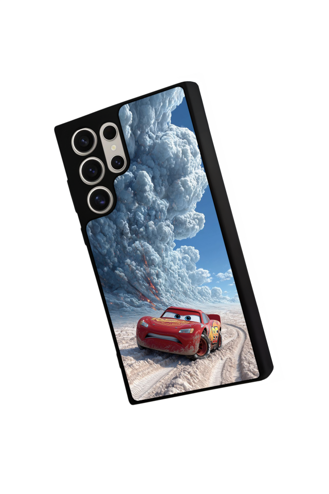 Samsung Galaxy S22 Ultra Uyumlu Şimsek McQueen Tasarımlı Glossy Premium Kılıf